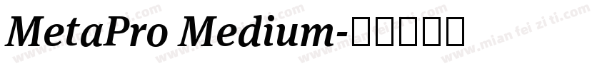 MetaPro Medium字体转换